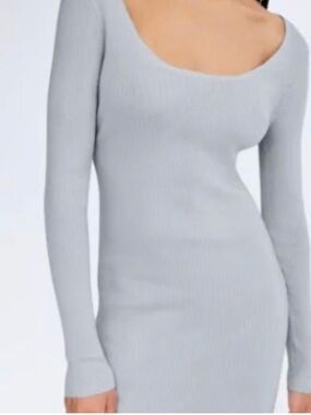 Babaton Camel Ribbed Knit Top with Pearl Detail